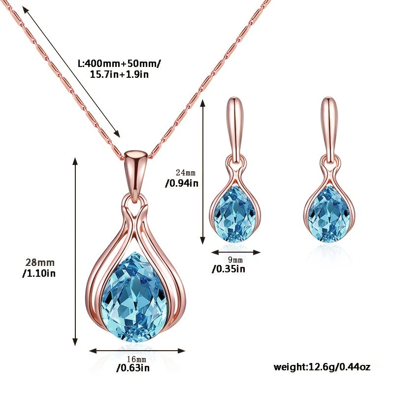 Élégance™ | Ensemble de bijoux en cuivre, style raffiné