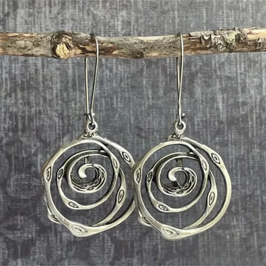 Maze™ | Boucles d'oreilles en argent raffinées