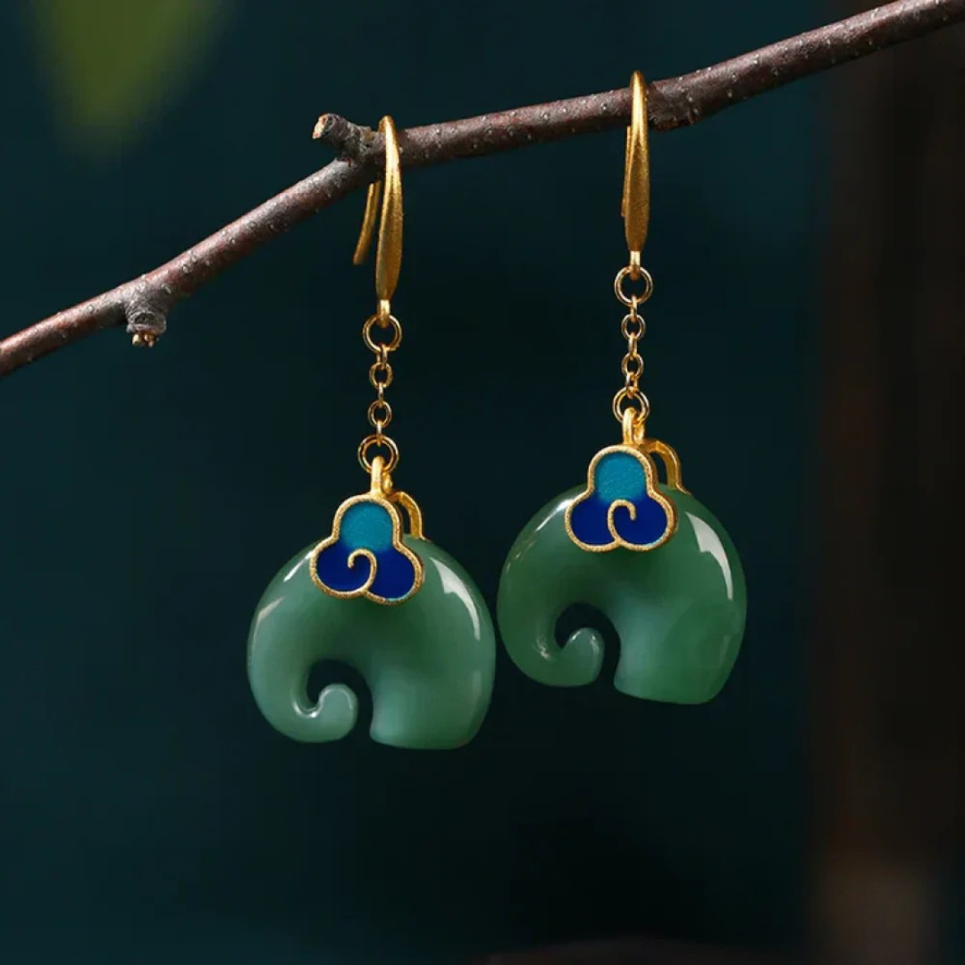 Éléphant Chic™ | Boucles d'oreilles rétro élégantes