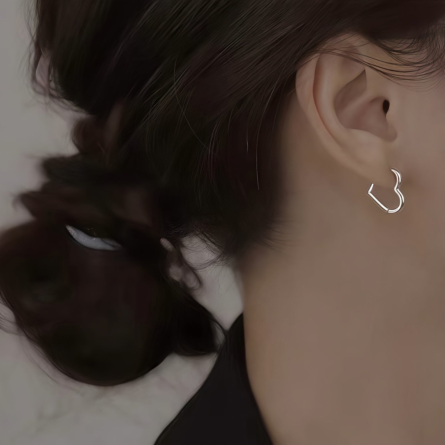 Cœur d'Or™ | Boucles d'oreilles en acier doré