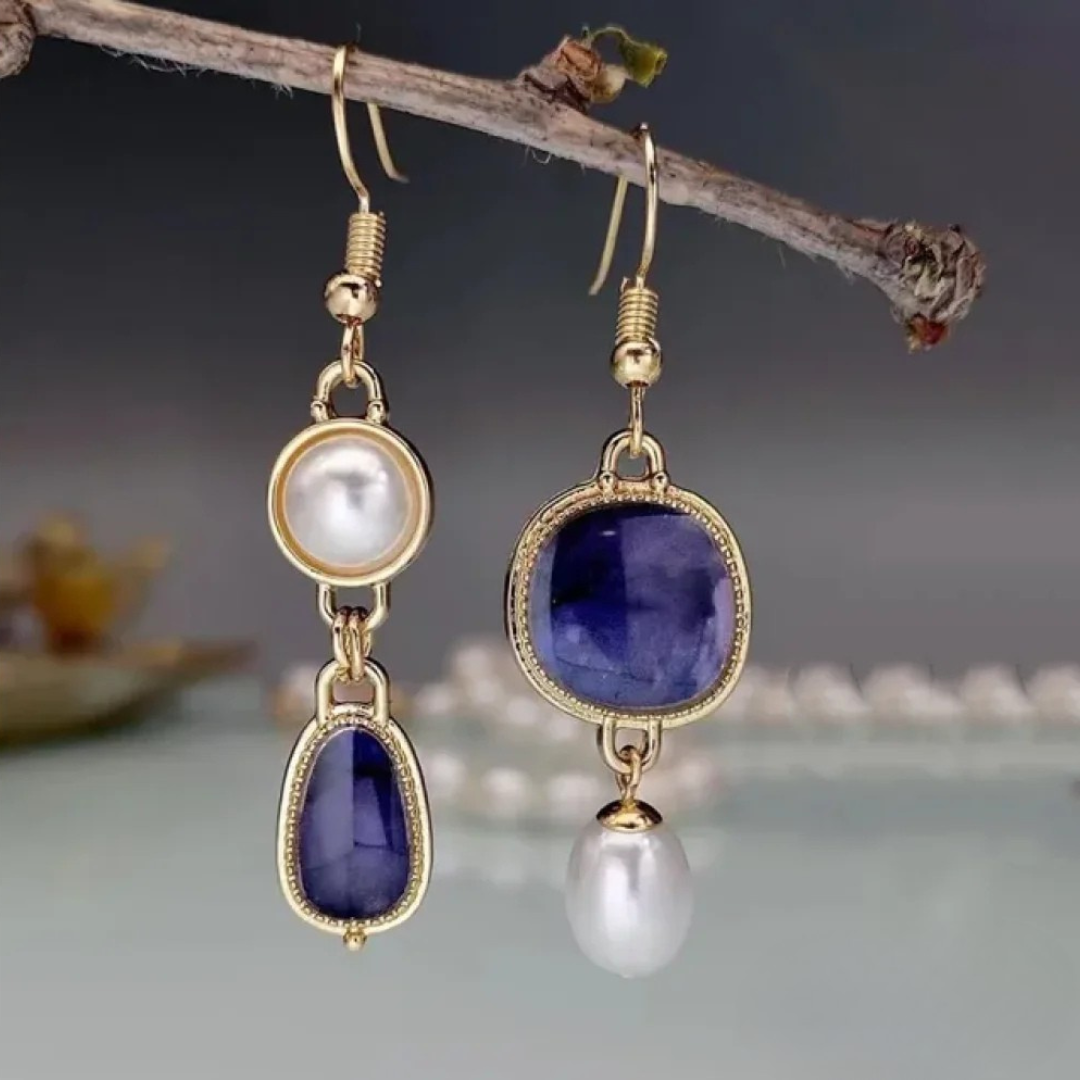Éclat Bleu™ | Boucles d'oreilles en pierre précieuse