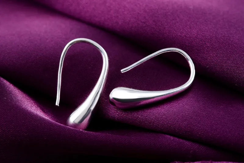 Goutte d'Eau™ | Boucles créoles en argent sterling