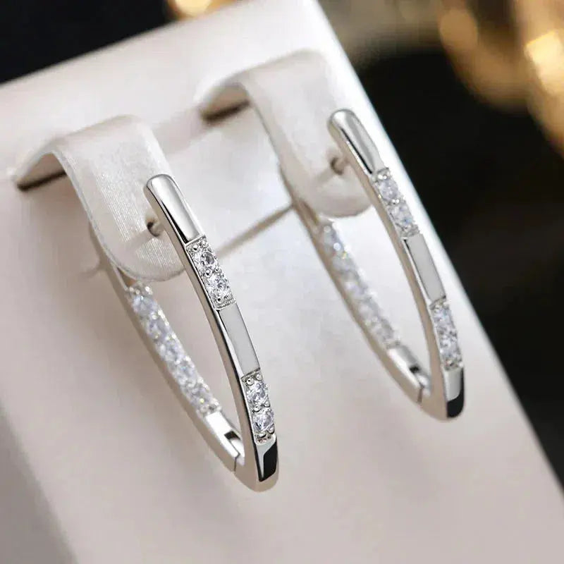 Boucles Éclatantes™ | Boucles d'oreilles en zircon