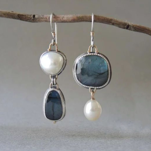Nora™ | Boucles d’oreilles vintage naturelles