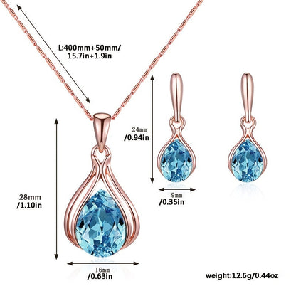 Élégance™ | Ensemble de bijoux en cuivre, style raffiné