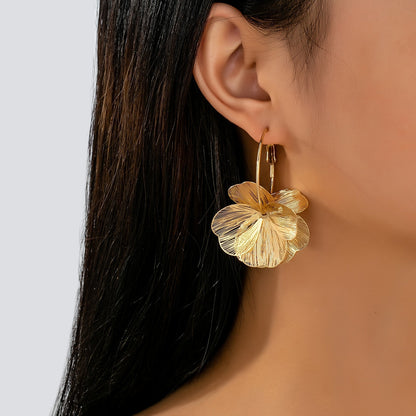 Boucles d'oreilles Exagérées™ | Or creux, élégance raffinée