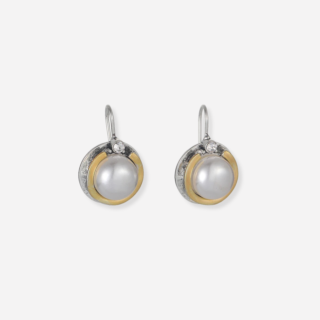 Alba™ | Boucles d’oreilles en acier avec perle