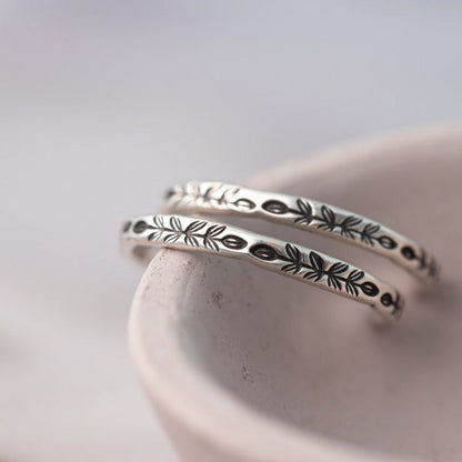 Belmont™ | Boucles d'oreilles créoles argentées