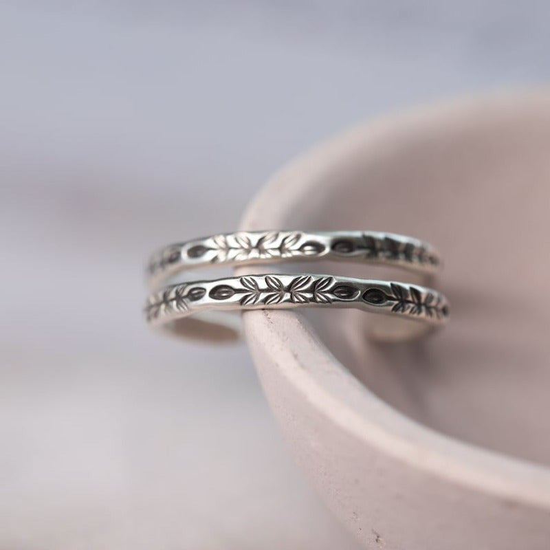 Belmont™ | Boucles d'oreilles créoles argentées