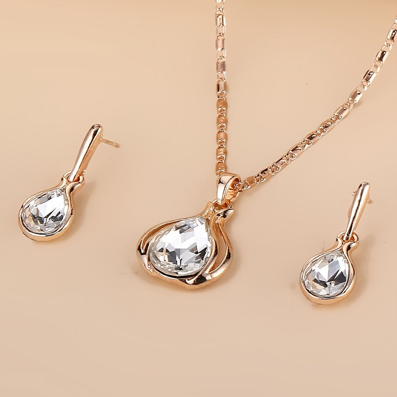 Élégance™ | Ensemble de bijoux en cuivre, style raffiné