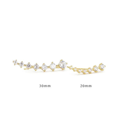 Éclat S925™ | Boucles d'oreilles en argent raffinées