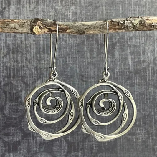 Maze™ | Boucles d'oreilles en argent raffinées