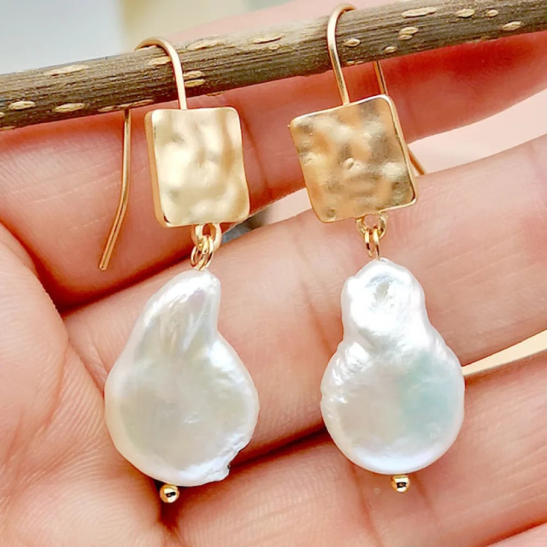 Élégance Perlière™ | Boucles d'oreilles en perles d'eau douce