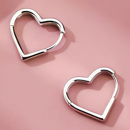 Cœur d'Or™ | Boucles d'oreilles en acier doré