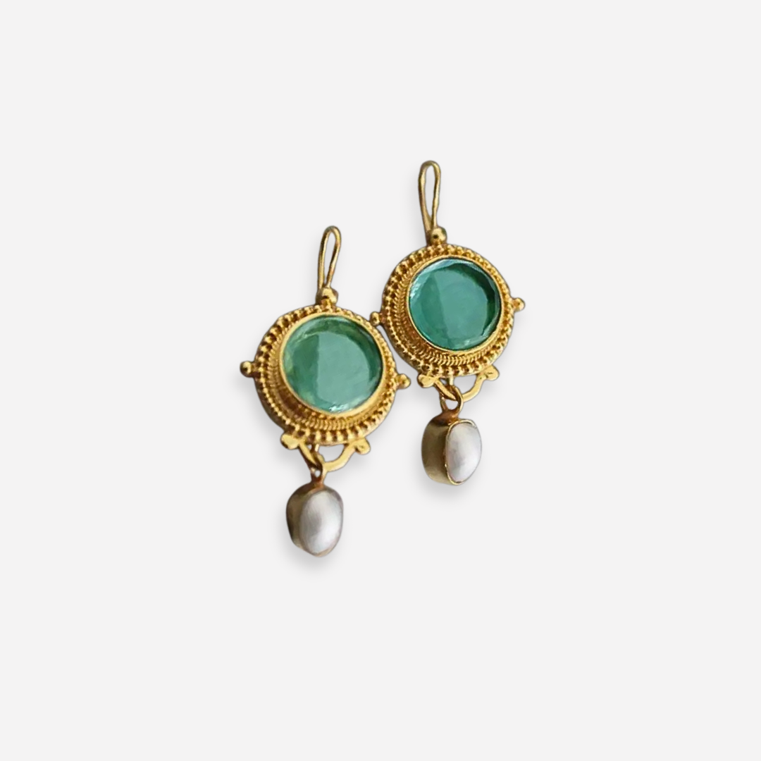 Véline™ | Boucles d’oreilles vintage avec perle