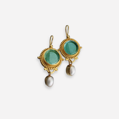 Véline™ | Boucles d’oreilles vintage avec perle