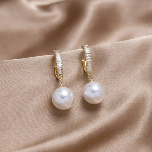 Boucles d'oreilles Chic™ | Perles et zirconium raffinés