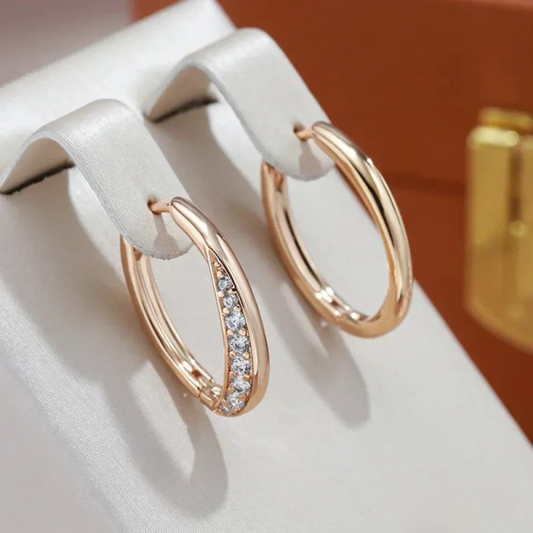 Boucles d'oreilles™ | Créoles dorées élégantes