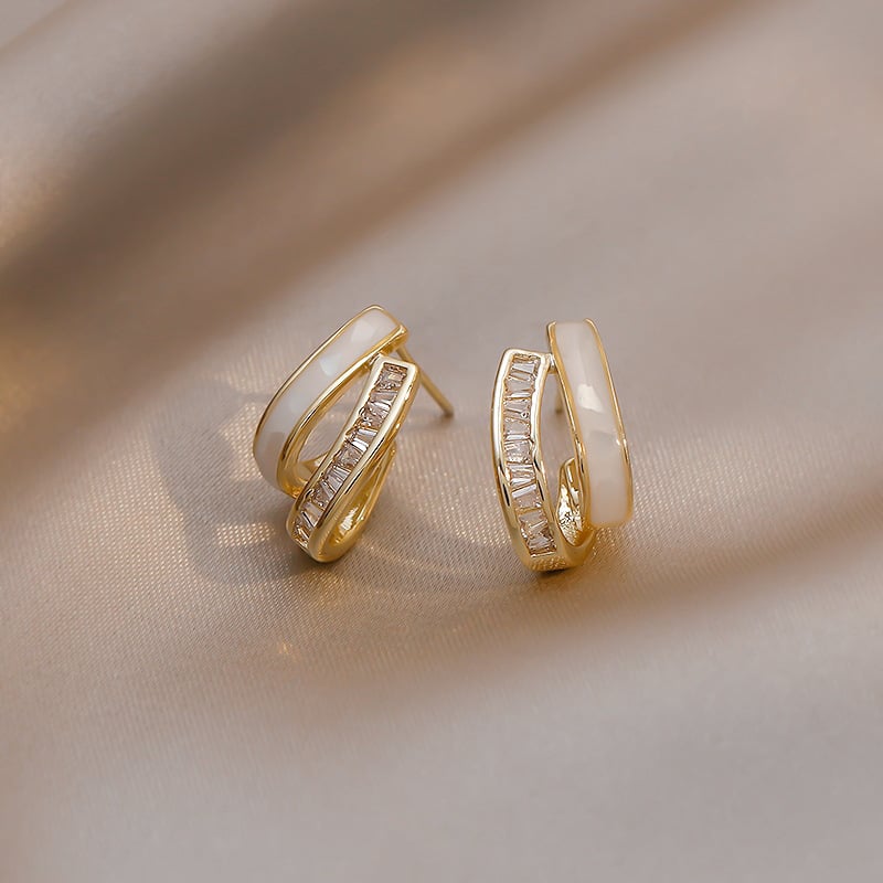 Boucles Élégantes™ | Boucles d'oreilles en matière précieuse