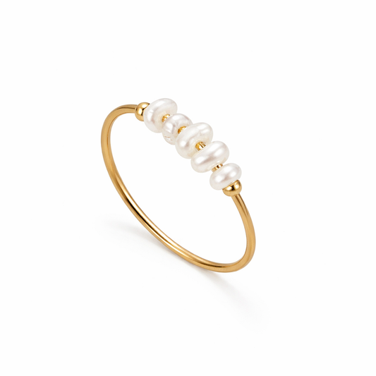 Grace - Bague en perles d'eau douce