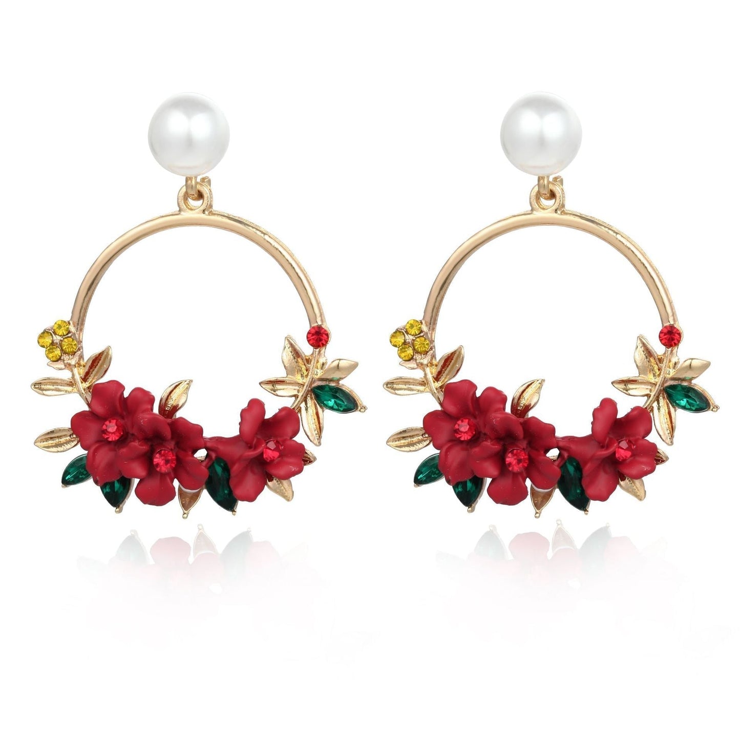 Boucles d'oreilles Élégance™ | Or et perles raffinées