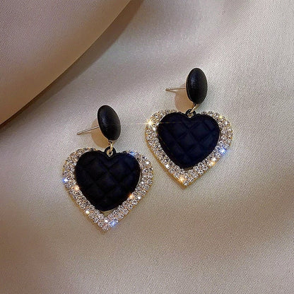 Cœur Noir™ | Boucles d'oreilles en or raffinées