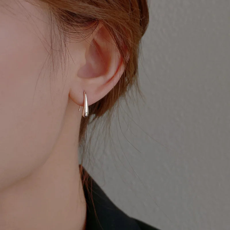 Goutte d'Eau™ | Boucles d'oreilles en argent élégant