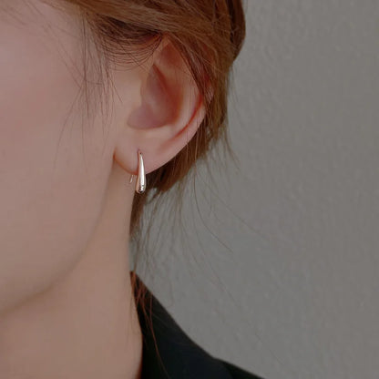 Goutte d'Eau™ | Boucles d'oreilles en argent élégant