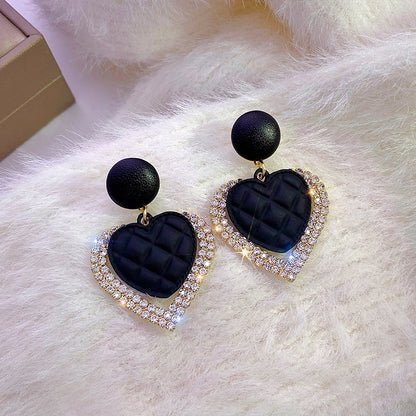 Cœur Noir™ | Boucles d'oreilles en or raffinées