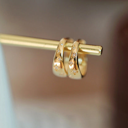 Boucles d'oreilles Élégance™ | Or et argent, luxe intemporel