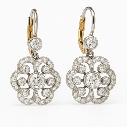 Mandala™ | Boucles d'oreilles en cristal rétro