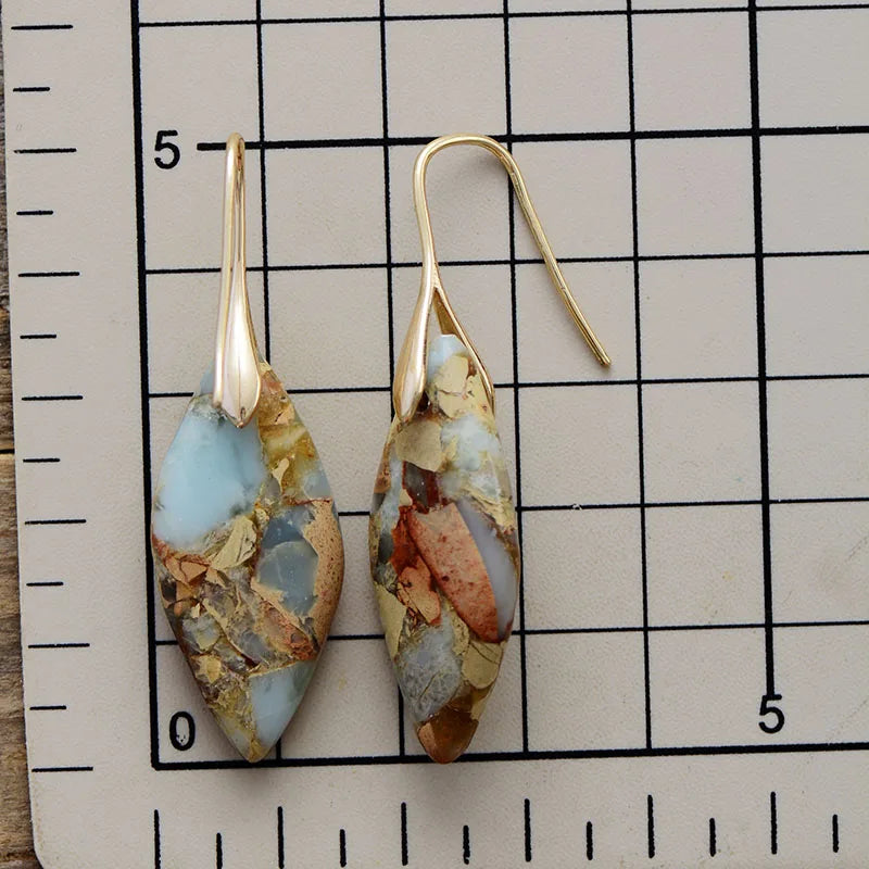 Boucles Goutte™ | Élégance en pierre naturelle
