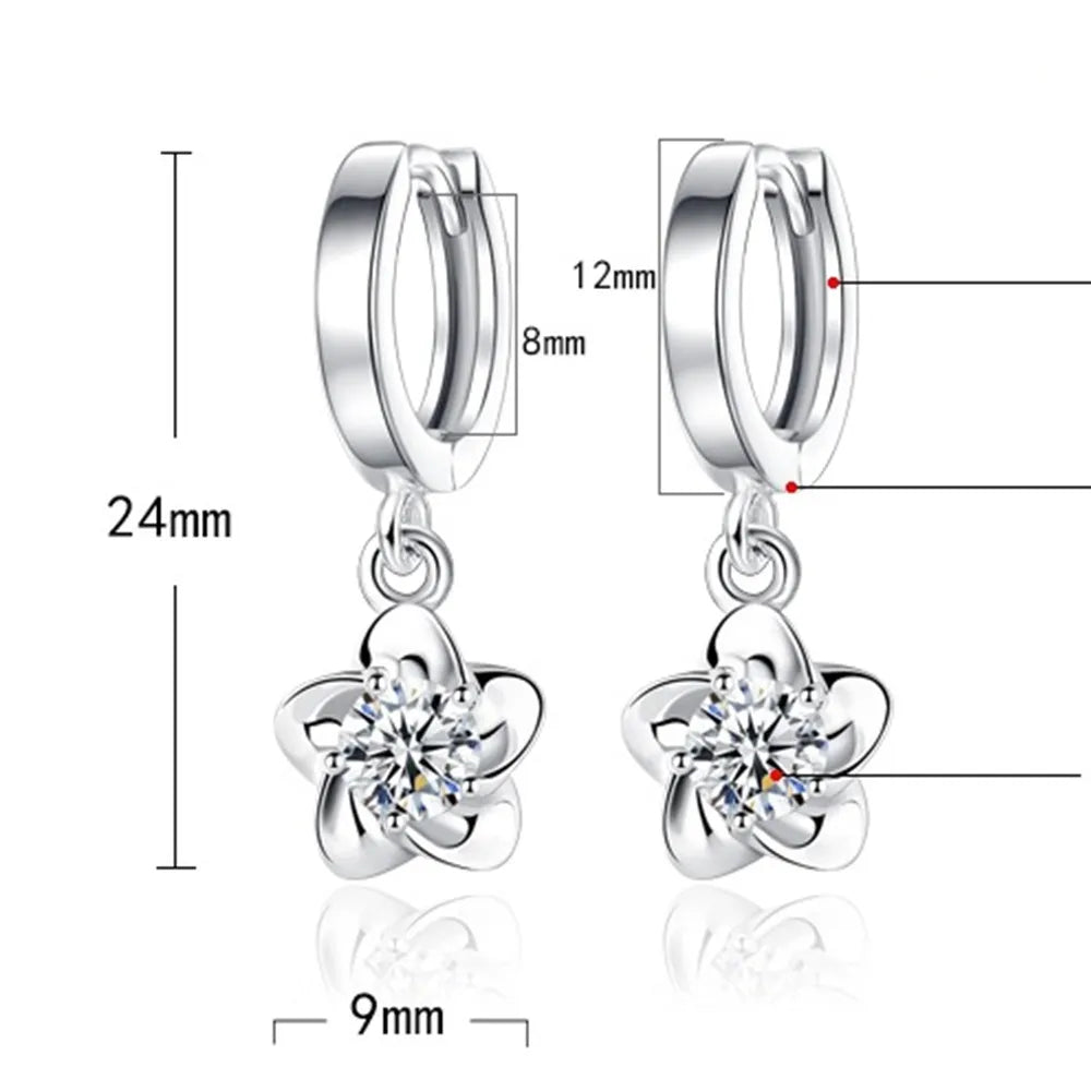 Boucles d'oreilles™ | Argent sterling, zircons raffinés