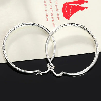 Belmont™ | Boucles d'oreilles créoles en argent