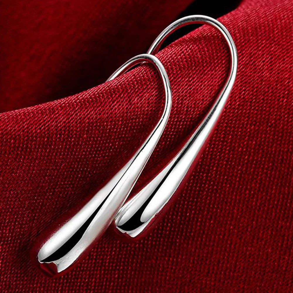 Goutte d'Eau™ | Boucles créoles en argent sterling