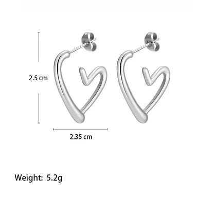 Cœur d'Or™ | Boucles d'oreilles en or rose