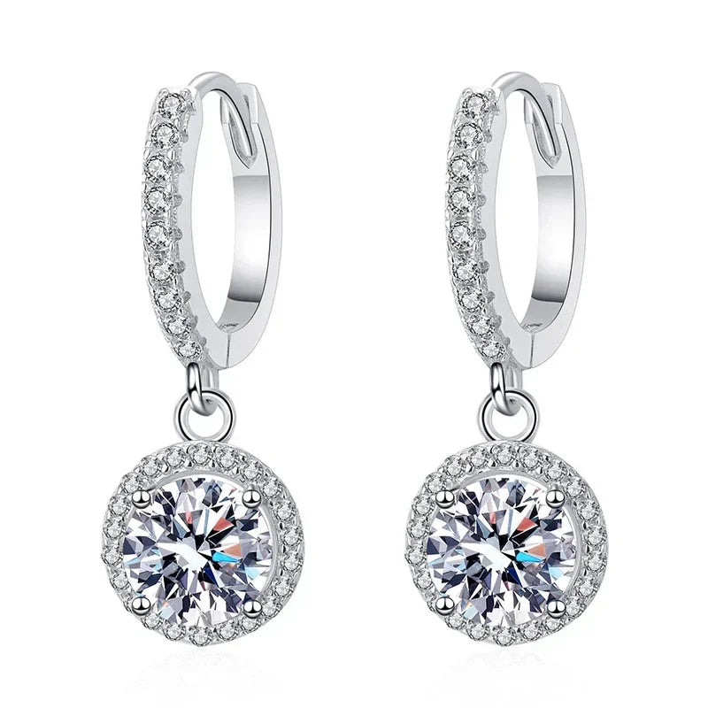 Boucles d'oreilles™ | Moissanite en argent sterling