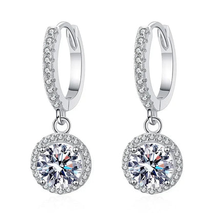 Boucles d'oreilles™ | Moissanite en argent sterling