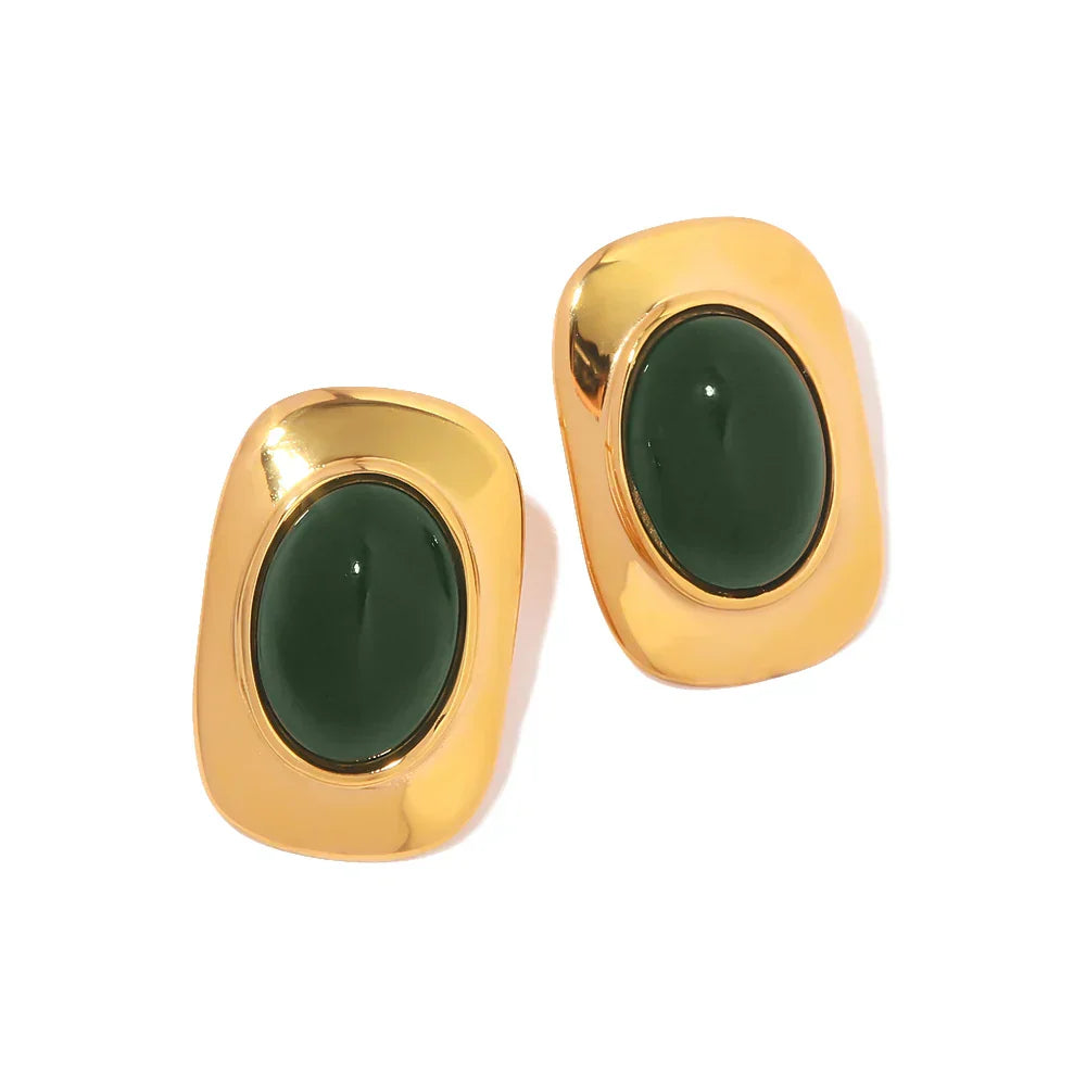 Opales Vertes™ | Boucles d'oreilles vintage en or 18K