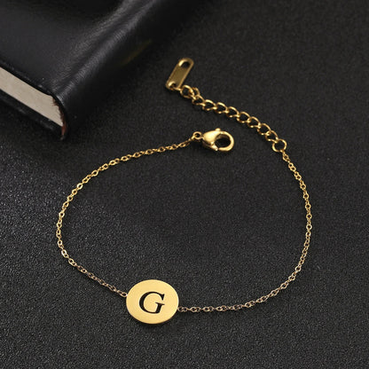 Amara™ | Bracelet initiales en acier inoxydable
