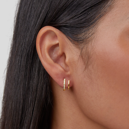 Klau – Boucles d’oreilles en cristal doré