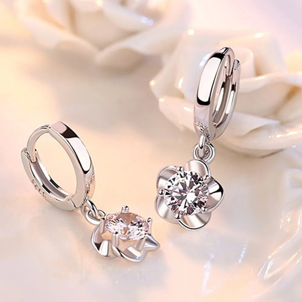 Boucles d'oreilles™ | Argent sterling, zircons raffinés