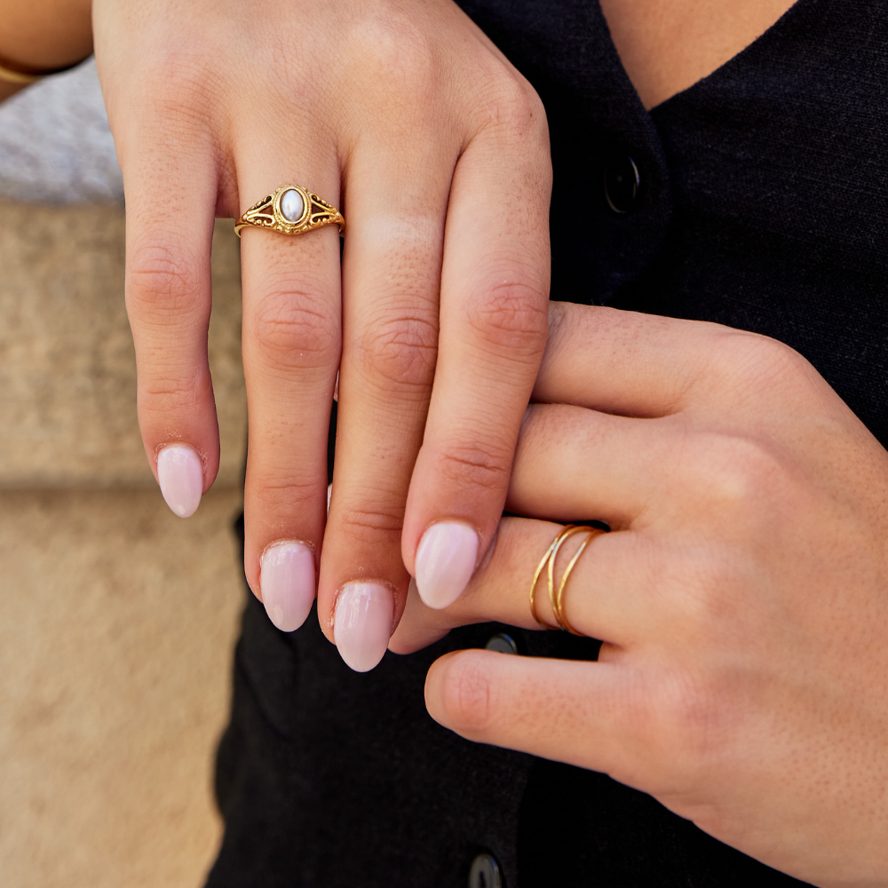 Infinity Loop – Bague dorée