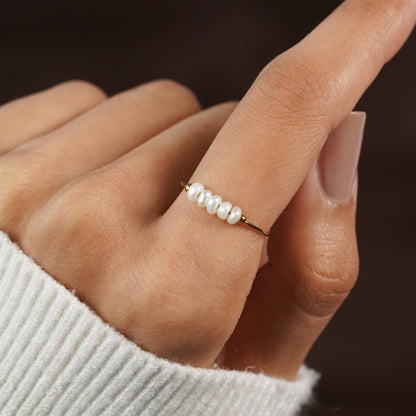 Grace - Bague en perles d’eau douce