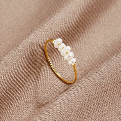 Grace - Bague en perles d’eau douce