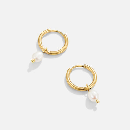 Bella – Boucles d’oreilles en perles d’eau douce