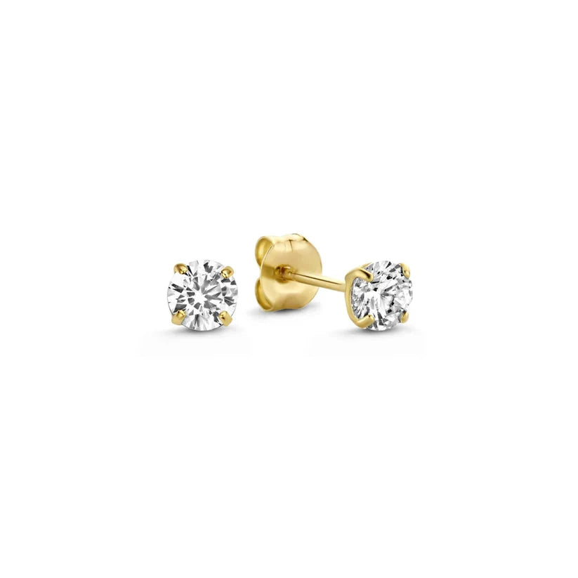 Set de Boucles d'oreilles avec Pierre Dara Brillane | Or