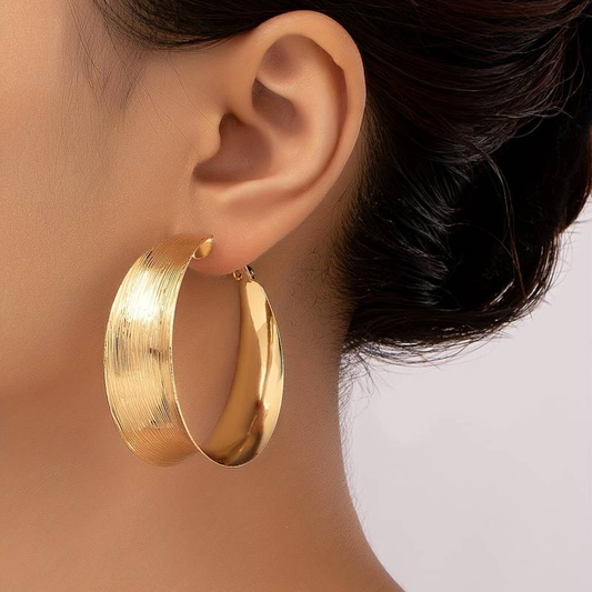 Boucles d'oreilles Cerceau™ | Élégance vintage dorée