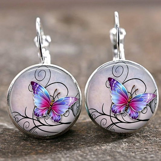 Papillon™ | Boucles d'oreilles vintage en cristal