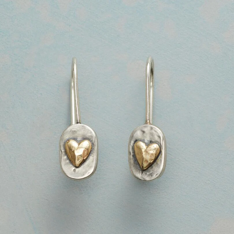 Boucles Cœur™ | Boucles d'oreilles en argent et or